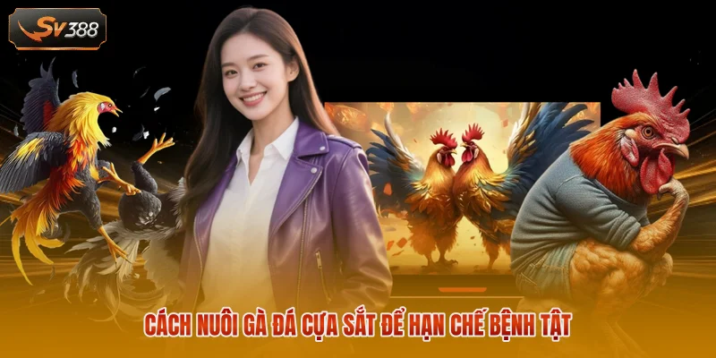 Cách nuôi gà đá cựa sắt để hạn chế bệnh tật